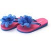 Joyce Flower EVA Flip Flop, Royal Blue - Sandals - 1 - thumbnail