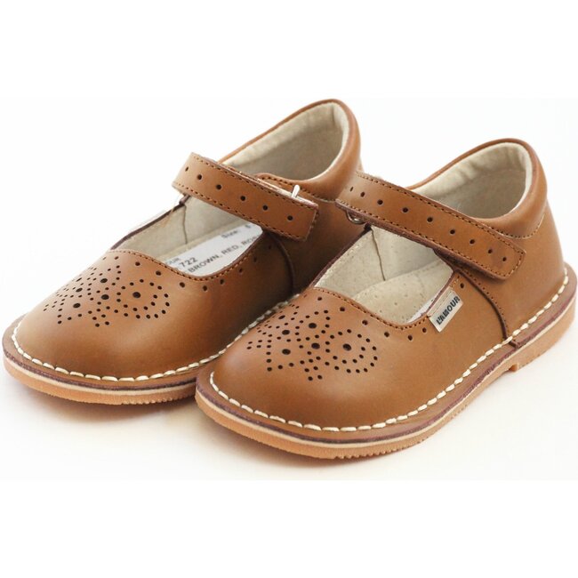 Ollie Stitch Down Leather Mary Jane, Brown