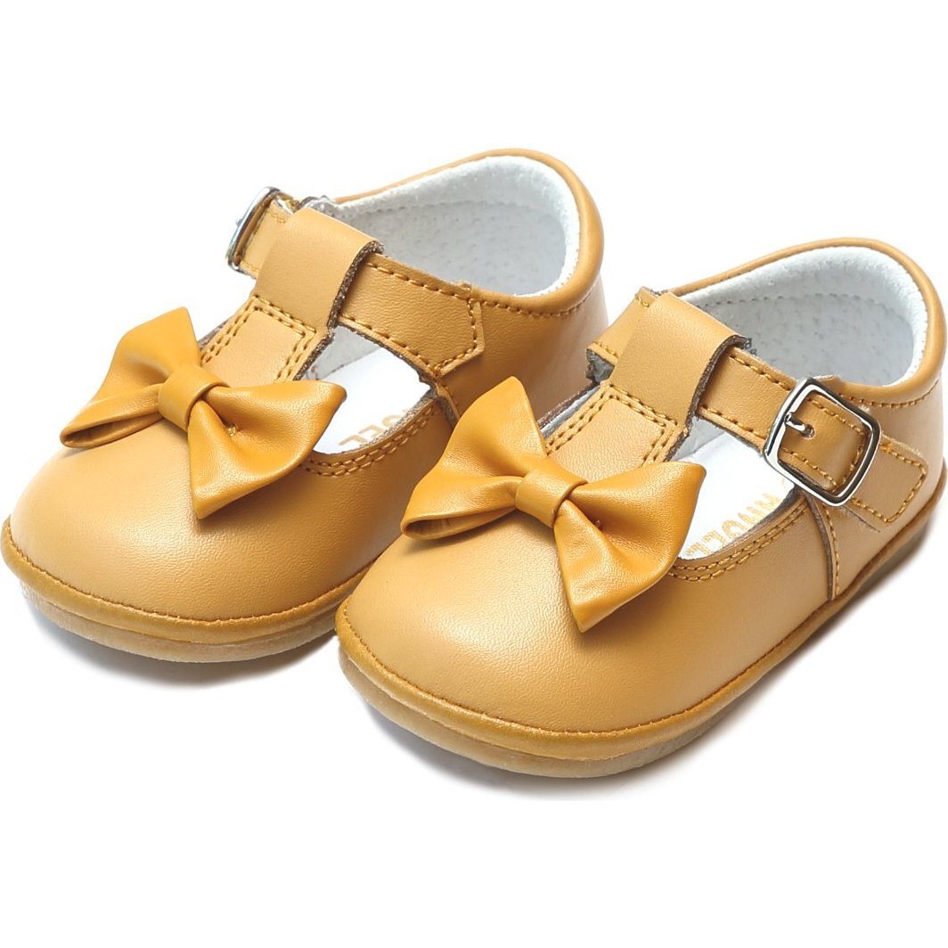 Baby Minnie Bow Mary Jane, Mustard - Mary Janes - 1
