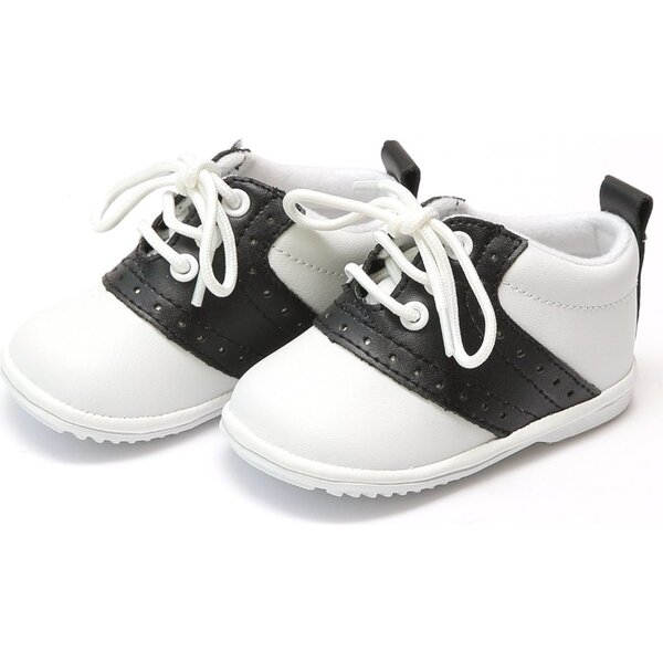 Austin Baby Leather Saddle Oxford Shoe, Beige