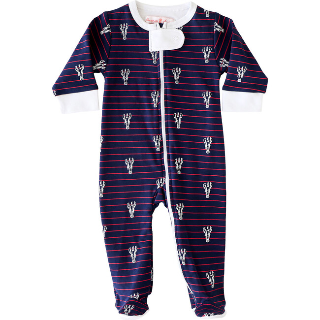 Lobster Stripe Footie - Pajamas - 1