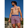 Men's Air La Baule Swim Trunks, Blue - One Pieces - 3