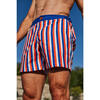 Men's Air La Baule Swim Trunks, Blue - One Pieces - 4