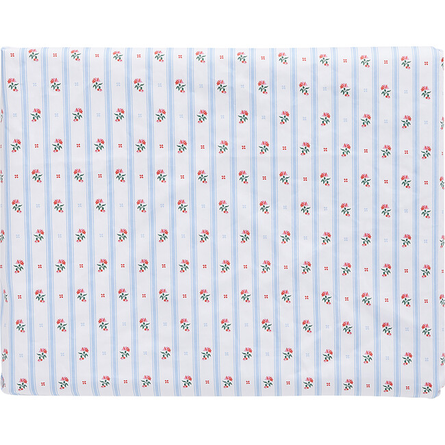 The Crib Sheet, Floral Stripe - Crib Sheets - 1