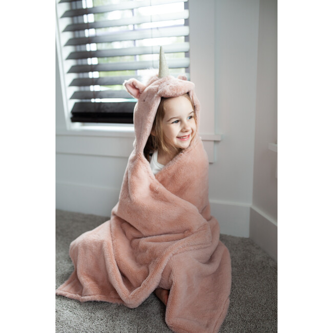 Unicorn Hooded Blanket - Blankets - 3