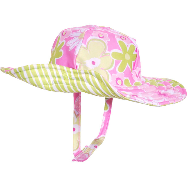 UPF 50+ Summer Splash Swim Hat, Hibiscus Garden - Hats - 1