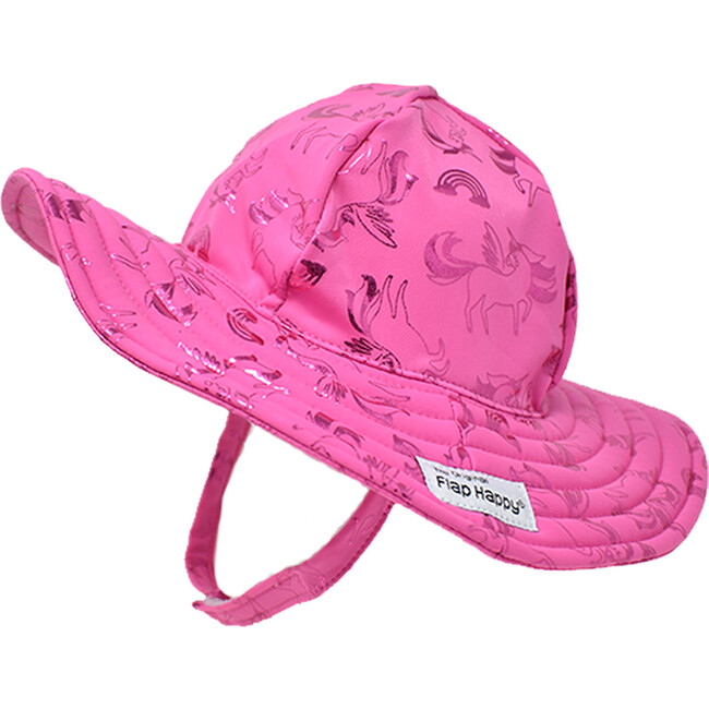 UPF 50+ Summer Splash Swim Hat, Fancy Unicorns