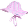 UPF 50+ Floppy Hat, Cotton Candy Stripe Seersucker - Sun Hats - 1 - thumbnail