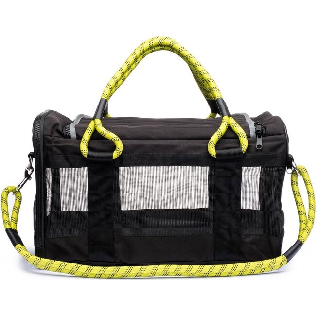 Pet Travel Bag,  Black and Yellow - Pet Carriers & Totes - 1