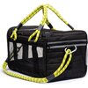 Pet Travel Bag,  Black and Yellow - Pet Carriers & Totes - 4