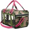Pet Travel Bag, Camouflage and Magenta - Pet Carriers & Totes - 4