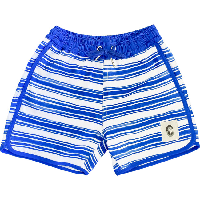 Quick Dry Beach Short, Sea Stripe - Shorts - 1