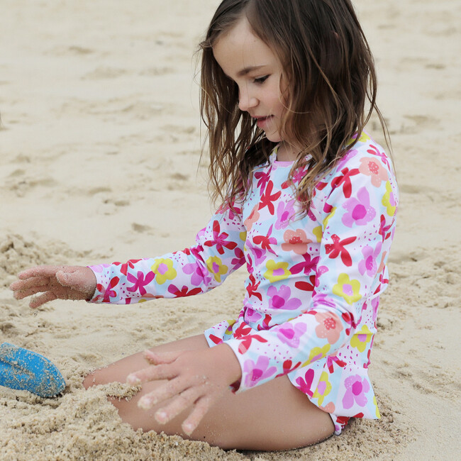 Sea & Snow LS Frill Top, Seaflower - Rash Guards - 3