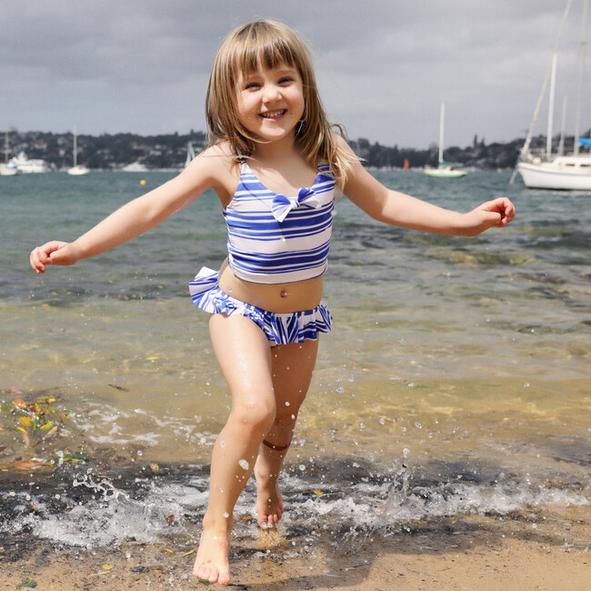 Frill Bikini, Seastripe - Two Pieces - 2