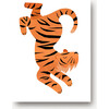 Theo the Tiger Art Print, Orange - Art - 1 - thumbnail