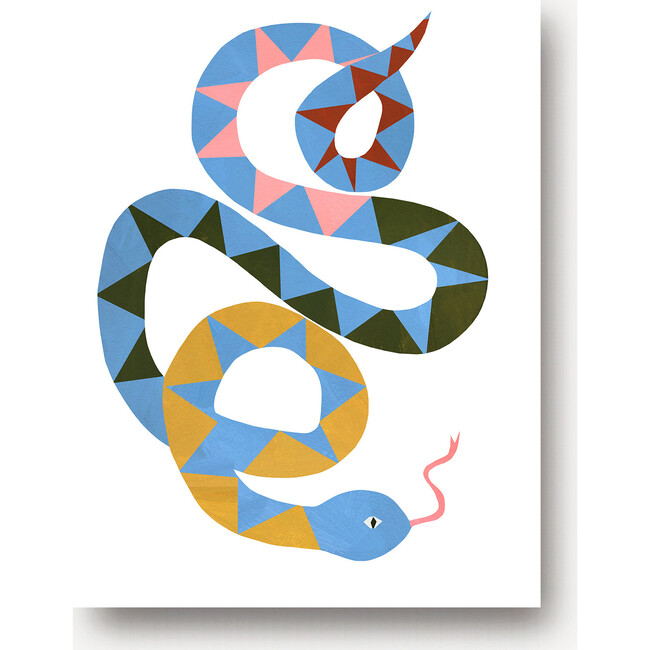 Serena the Snake Art Print, Multi