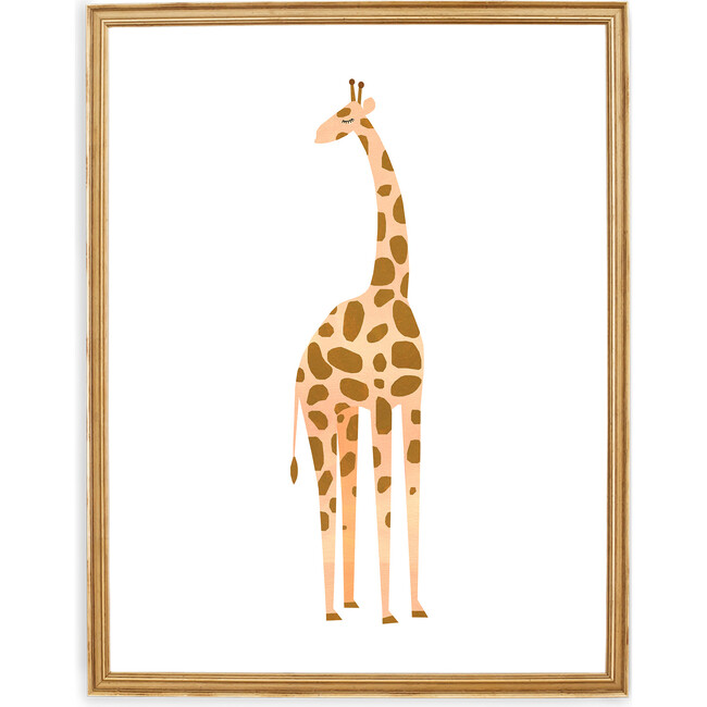 Gerry the Giraffe Art Print, Yellow - Art - 2