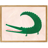 Allie the Alligator Art Print, Green - Art - 2