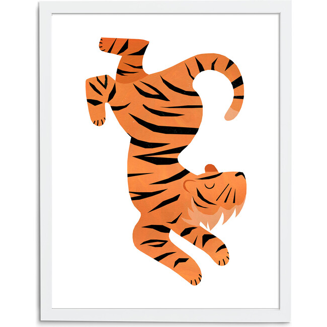Theo the Tiger Art Print, Orange - Art - 4