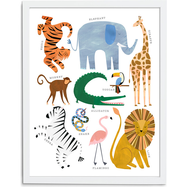 Animal Chart Art Print, Multi - Art - 5