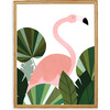 Florence the Flamingo Art Print, Pink/Green - Art - 3 - thumbnail