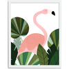 Florence the Flamingo Art Print, Pink/Green - Art - 4 - thumbnail