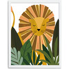 Liam the Lion Art Print, Yellow/Olive - Art - 4