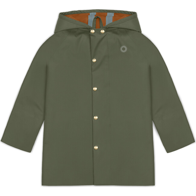 Midi Raincoat, Spruce - Raincoats - 1