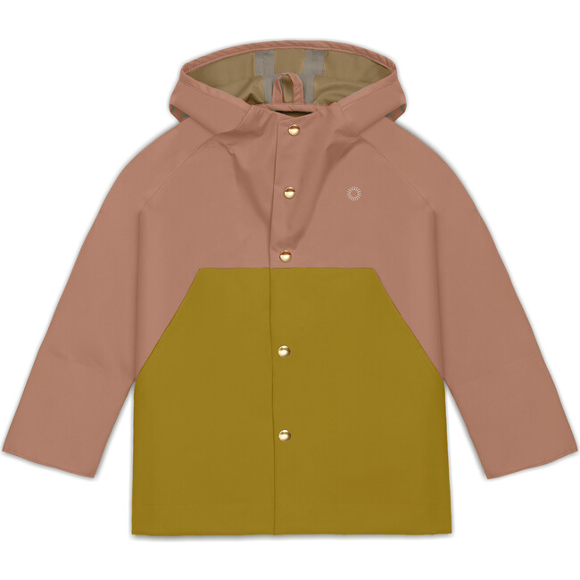 Anorak Raincoat, Beach Rose Colorblock - Raincoats - 1