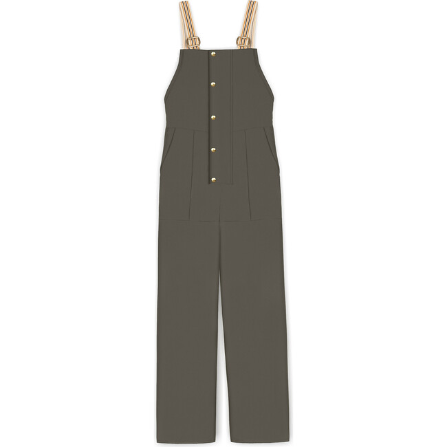 Adults Dungaree Rain Pants, Ash - Overalls - 1