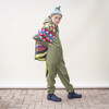 Kids Dungaree Rain Pants, Spruce - Overalls - 3