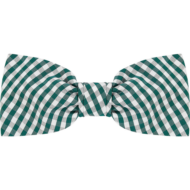 Alice Bow, Emerald Gingham - Hair Accessories - 1