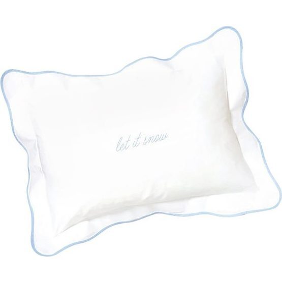 Custom Waverly Mini Pillow, Blue Scallop - Decorative Pillows - 1