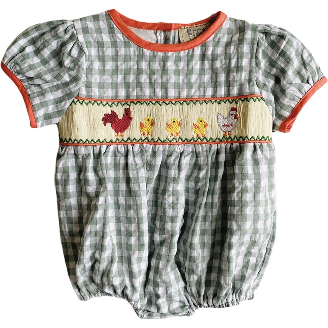 Penny Romper, Green - Rompers - 1