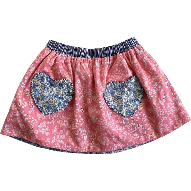 Cariad Skirt, Pink & Blue