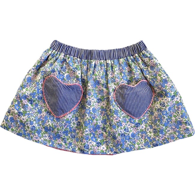 Cariad Skirt, Pink & Blue