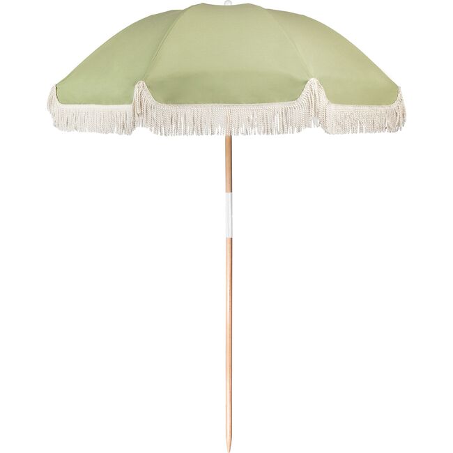 Luxe Beach Umbrella, Olive - Umbrellas - 1