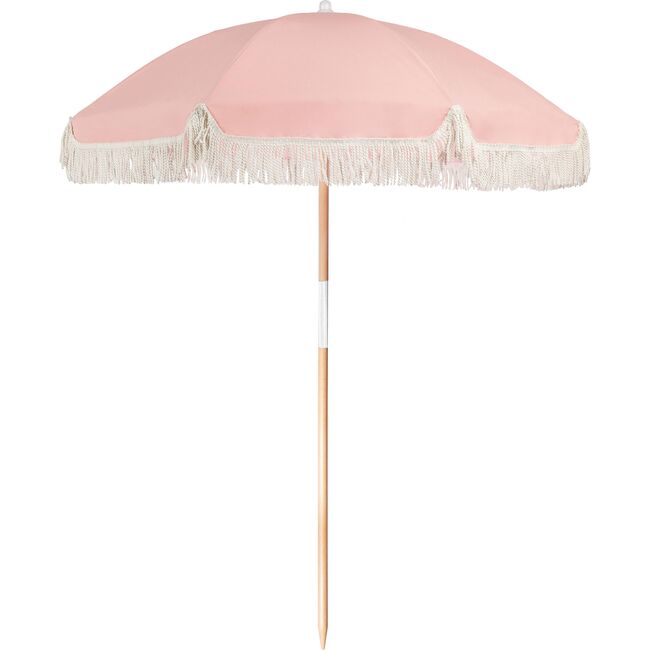 light pink beach umbrella