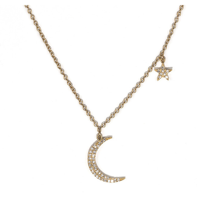 Moon and Star Necklace - Necklaces - 1