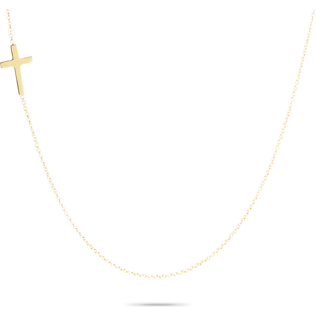 Tiny Cross Necklace - Necklaces - 1 - zoom