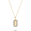 Tiny Pavé Dog Tag Necklace - Necklaces - 1 - thumbnail