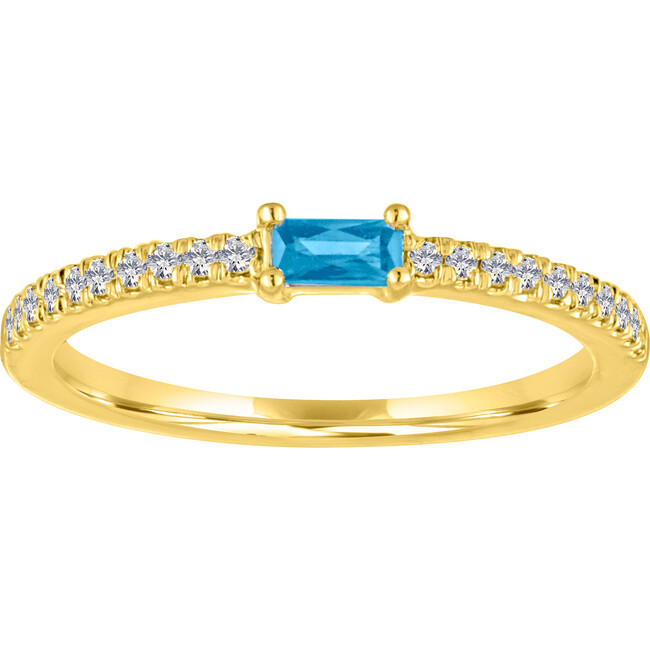 Women's Julia 14K Gold Blue Topaz Ring