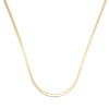 Herringbone Chain Necklace, 18K Gold - Necklaces - 1 - thumbnail