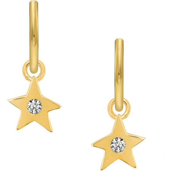 Women's Diamond Star Charm Earrings
