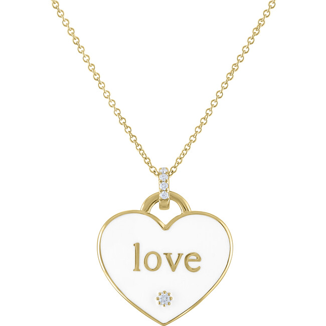 Women's Jasmine 14k Gold & Diamond Love Pendant