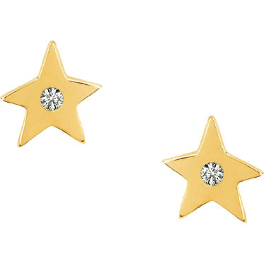 Mini Diamond Star Stud Earrings