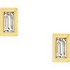 Mini Diamond Baguette Stud Earrings - Earrings - 1 - thumbnail