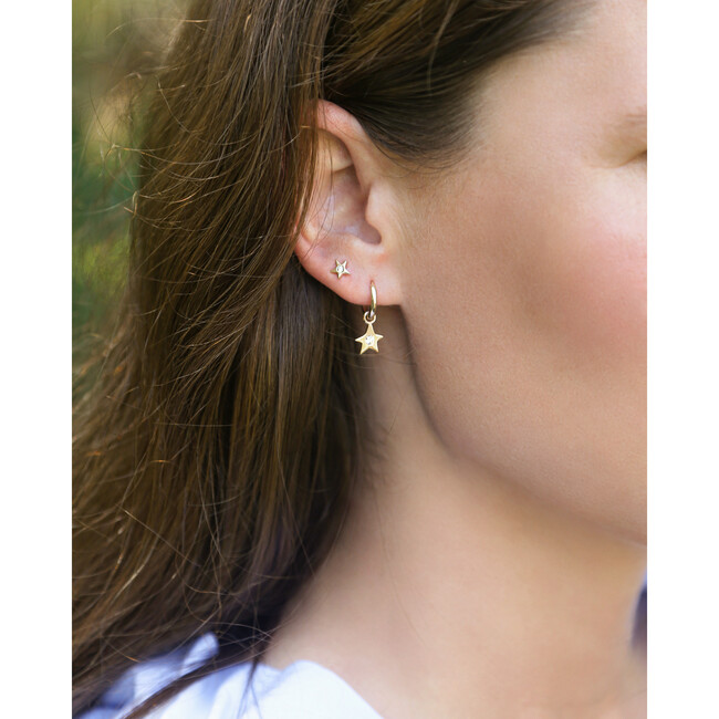 Mini Diamond Star Stud Earrings