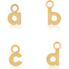 Women's Gold Initial Earring Charm - Earrings - 4