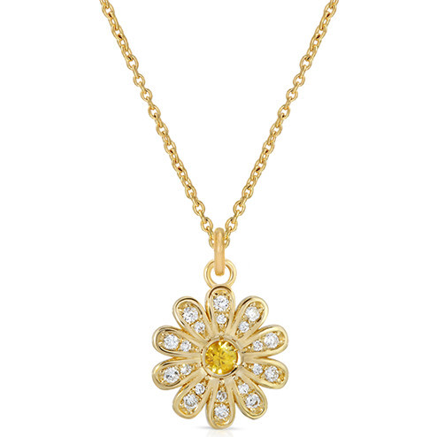 Mini Daisy Flower Necklace - Necklaces - 1